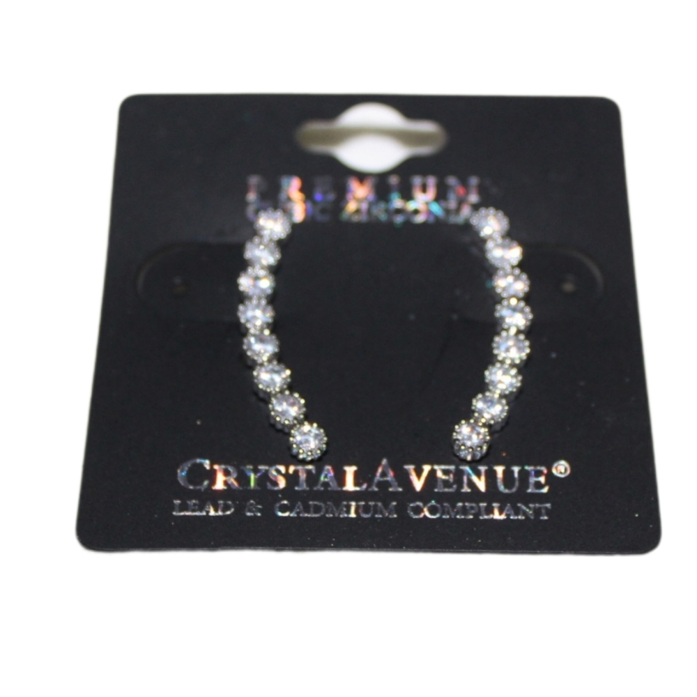 Women's Cubic Zirconia Climbing Earrings - Picture 9 of 16